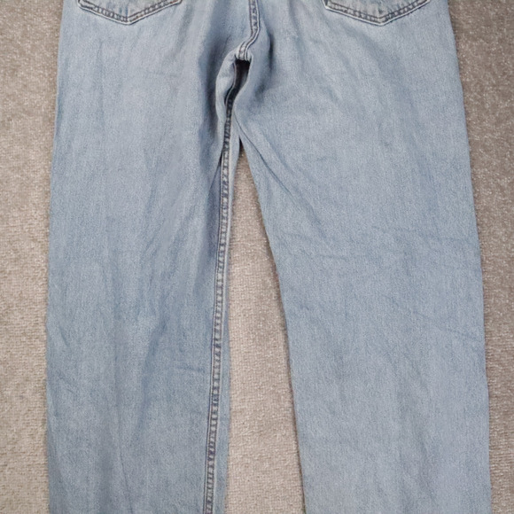 Levi's 550 Relaxed Fit 36x32 Light Wash Blue Denim Jeans - Picture 15 of 16